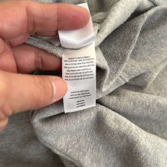 Rails Blaire Gray Sweatshirt Mock Neck Preppy Athleisure  Size Medium - Picture 8 of 10